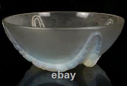 R Lalique -villeneuve- Large Frosted/opalescent Glass Centrepiece Bowl Dish 402