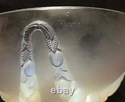 R Lalique -villeneuve- Large Frosted/opalescent Glass Centrepiece Bowl Dish 402