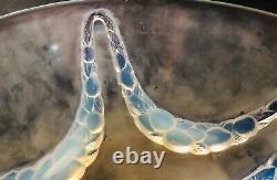 R Lalique -villeneuve- Large Frosted/opalescent Glass Centrepiece Bowl Dish 402