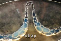 R Lalique -villeneuve- Large Frosted/opalescent Glass Centrepiece Bowl Dish 402