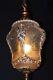 Rare 1920s French Louis Xiv Versailles Style Moulded Opalescent Glass Lantern
