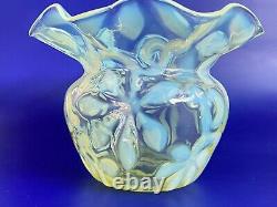 Rare Antique 1890's Richardson Art-Nouveau Opalescent Art Glass Vase