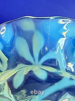 Rare Antique 1890's Richardson Art-Nouveau Opalescent Art Glass Vase
