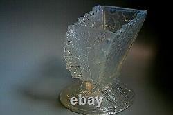 Rare Antique Art Deco Period Opalescent Glass Vase Possibly Baccarat
