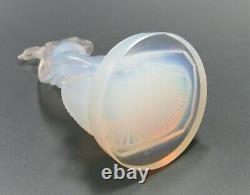 Rare ETLING Art Deco Opalescent Glass Semi Nude Statue c. 1930 Lalique Sabino Era