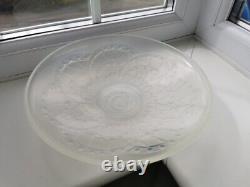 Rare French Sevres Art Deco Arches Opalescent Glass Bowl By J Landier C1930's