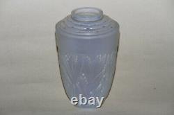 Rare Marius SABINO Signed Opalescent Glass Vase Eucalyptus 7098 French Art Deco