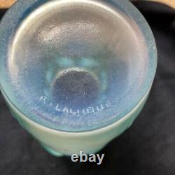 Rene Lalique (France) Ceylan Vase 1924- Opalescent Green Patina 9.5in with Box