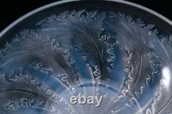 Rene Lalique French Opalescent Art Glass Bowl in the Chicoree Design c1925