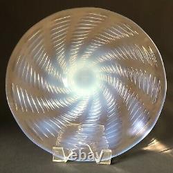 Rene Lalique Ondes 11 Spiral Opalescent Plate