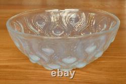 Rene Lalique Opalescent Bulbes Bowl, signed R Lalique France