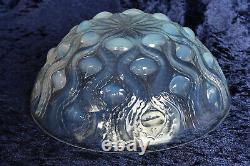 Rene Lalique Opalescent Bulbes Bowl, signed R Lalique France