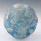 Rene Lalique Opalescent Cerulean Blue Stained Formose Vase Designed 1924