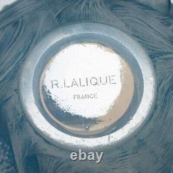 Rene Lalique Opalescent Cerulean Blue Stained Formose Vase Designed 1924