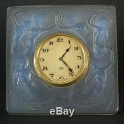 René Lalique Opalescent Glass'Naiades' Clock