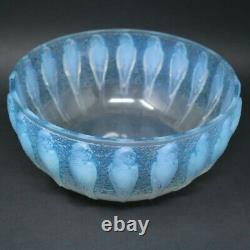 Rene Lalique Opalescent Glass'Perruches' Bowl