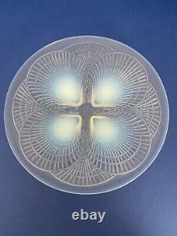 Rene Lalique Signed Coquilles Assiette 3001 No1 Opalescent Plate Glass France
