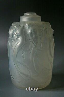 Rene Lalique Sirenes Opalescent Glass Perfume Burner