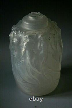 Rene Lalique Sirenes Opalescent Glass Perfume Burner