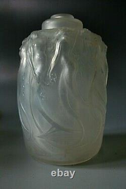Rene Lalique Sirenes Opalescent Glass Perfume Burner