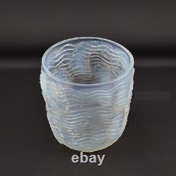 Rene Lalique opalescent Dauphins vase C1932