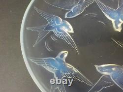 SABINO France Opalescent SWALLOWS 11.75 Centerpiece, c. 1920's-30's