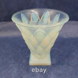 SABINO Paris Fish Poissons Art Opalescent Glass Vase see video