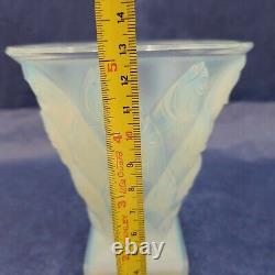 SABINO Paris Fish Poissons Art Opalescent Glass Vase see video