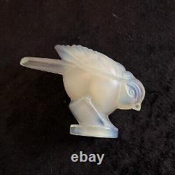 Sabino Art Deco Bird France Opalescent Art Glass Moulded Stunning Rare