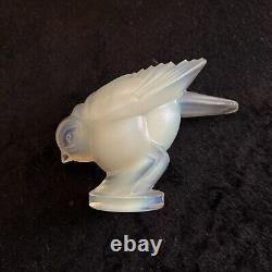 Sabino Art Deco Bird France Opalescent Art Glass Moulded Stunning Rare