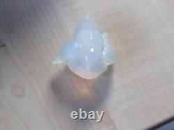 Sabino France small fledgling bird/ sparrow, signed, opalescent colour