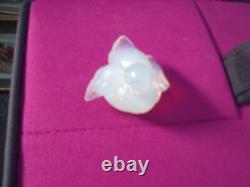 Sabino France small fledgling bird/ sparrow, signed, opalescent colour