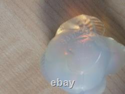 Sabino France small fledgling bird/ sparrow, signed, opalescent colour