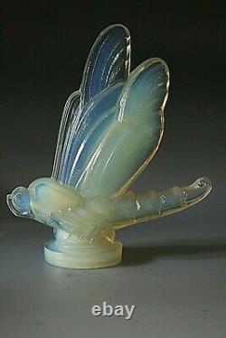 Sabino Libellule Dragonfly Opalescent Glass Car Mascot