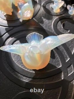 Sabino Opalescent Art Glass Birds Lot of 12 Made In France Highly Collectible