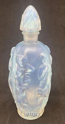 Sabino Opalescent Art Glass Perfume Bottle Nude Dancing Nymphs Art Nouveau