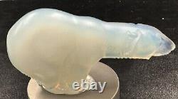 Sabino Opalescent POLAR BEAR Signed Glass Figurine