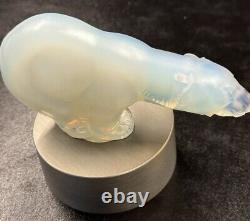 Sabino Opalescent POLAR BEAR Signed Glass Figurine