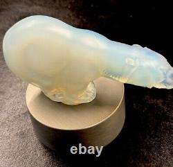 Sabino Opalescent POLAR BEAR Signed Glass Figurine