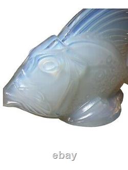 Sabino Signed Paris France Opalescent Yarmor Poisson #F107 Large Art Glass Fish