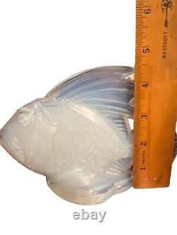 Sabino Signed Paris France Opalescent Yarmor Poisson #F107 Large Art Glass Fish