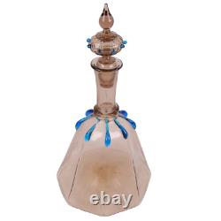 Salviati Murano Glass Decanter Venice Mosaic Venetian Opalescent h25cm c1875