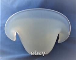 Seguso Murano Glass Vase Sculpture Opalescent Shell Double Base 7w x 4h Fine