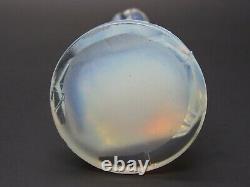 Signed French ETLING Opalescent Art Glass Nude Statue #84 Sabino Lalique Era