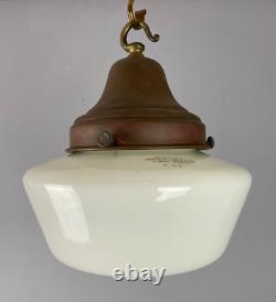 Small Art Deco Opaline Glass Chapel Light (23067)