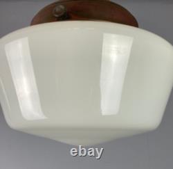 Small Art Deco Opaline Glass Chapel Light (23067)