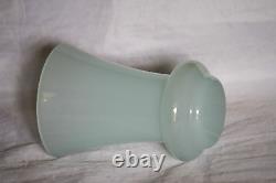 Small Vintage Blue Opaline Glass Vase 60s 14cm 5.5in MCM