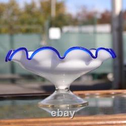 Soapy Opaline Glass Tazza Cake Stand Charles X Circa 1820