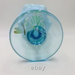 Sue K Fenton Art Glass Museum Collection 2003 Blue Opalescent Dragonflies