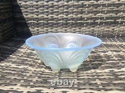 Superb Rare Art Deco Czech Samuel Reich Opalescent Glass Mussel Shell Fruit Bowl